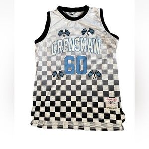 Sz XL Headgear Classics Nipsey Hussle #60 Crenshaw Checkered Basketball Jersey